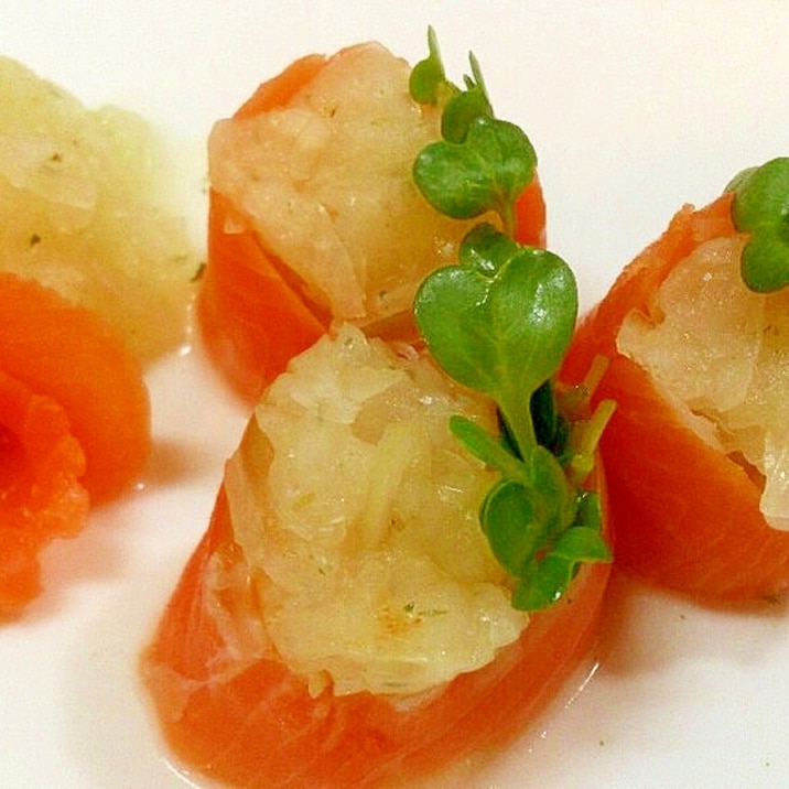 サーモンマリネ おもてなし オードブルにも レシピ 作り方 By りっか 楽天レシピ